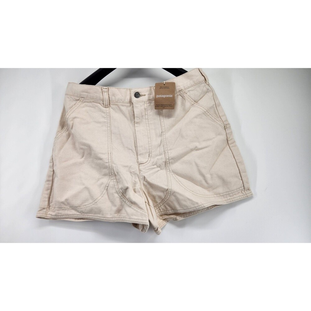 Patagonia Womens 12 Undyed Natural Regenerative Organic Cotton Stand Up Shorts